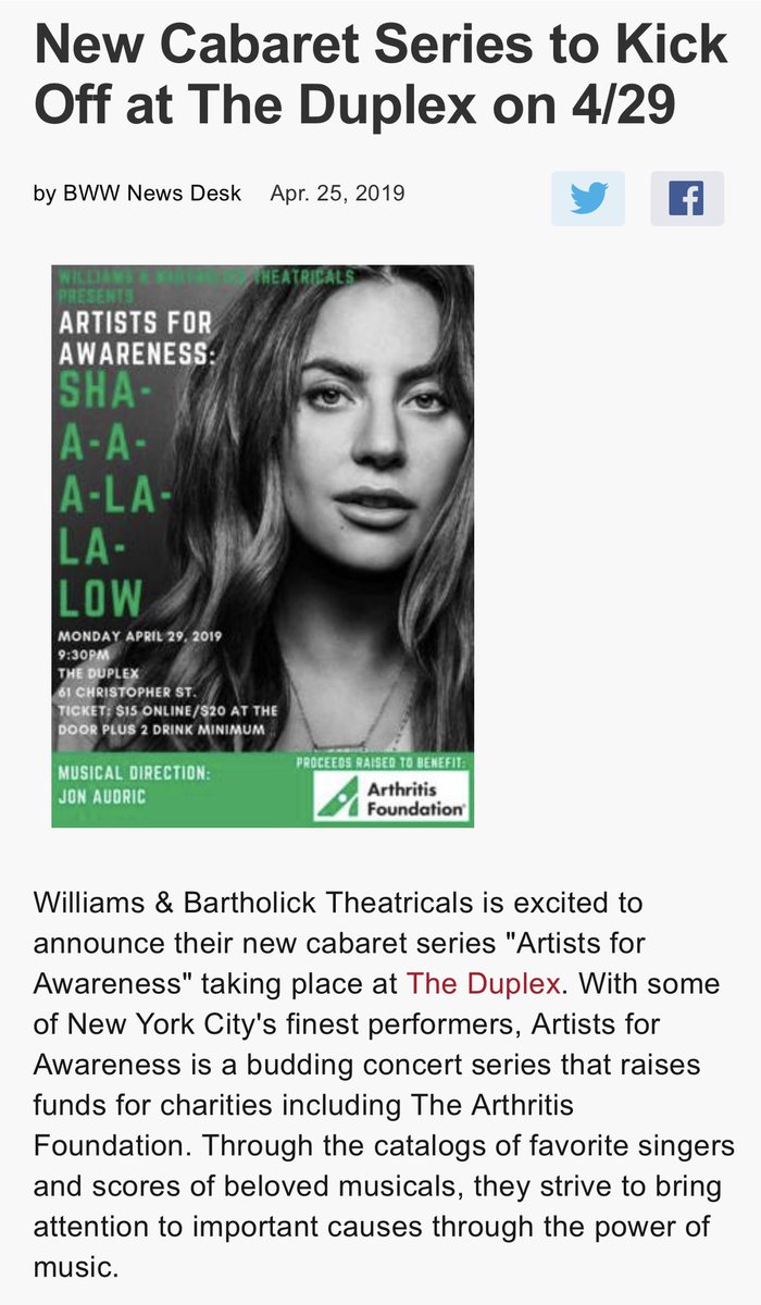 alyssaamariee93's tweet photo. Tonight mine &amp; @mrbartholick’s cabaret series “Artists for Awareness” kicks off. I’ve been looking back at how far I’ve come &amp; how many things I’ve done to raise awareness. 3 yrs ago I didn’t even know anything about my own illness. Then I met @aanavee &amp; my whole life changed. https://t.co/gKjT4TsAAs