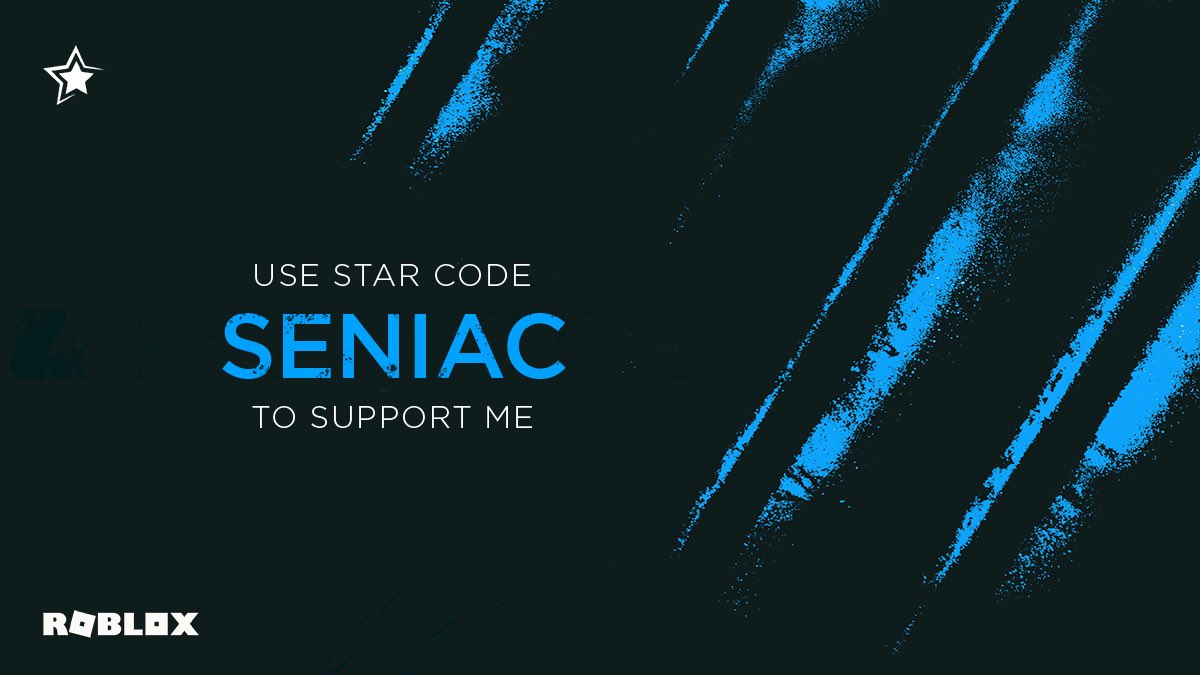 Seniac On Twitter Ya Boi Got A Special Code For You All Use My Star Code Seniac When You Buy Robux At Https T Co Ckszwcdtoj Desktop Only Starcode Roblox Https T Co U4foyfsqc9 - on roblox what is a star code