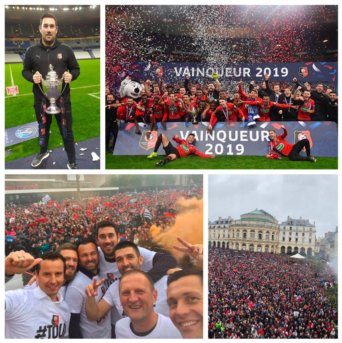 Rcuni's tweet image. Coupe de France 2018-2019 🏆✅
Une aventure magnifique... Une envie, revivre ces moments ! 
@staderennais @coupedefrance