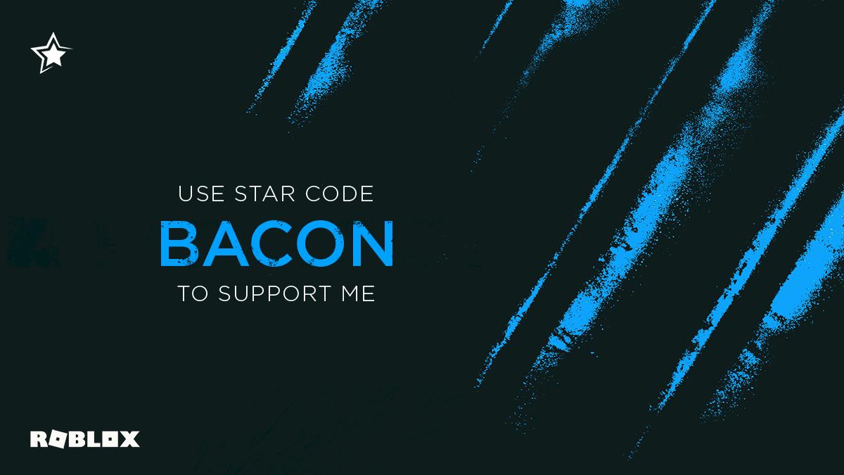 Myusernamesthis Use Code Bacon On Twitter Be Sure - roblox make shop that uses robux