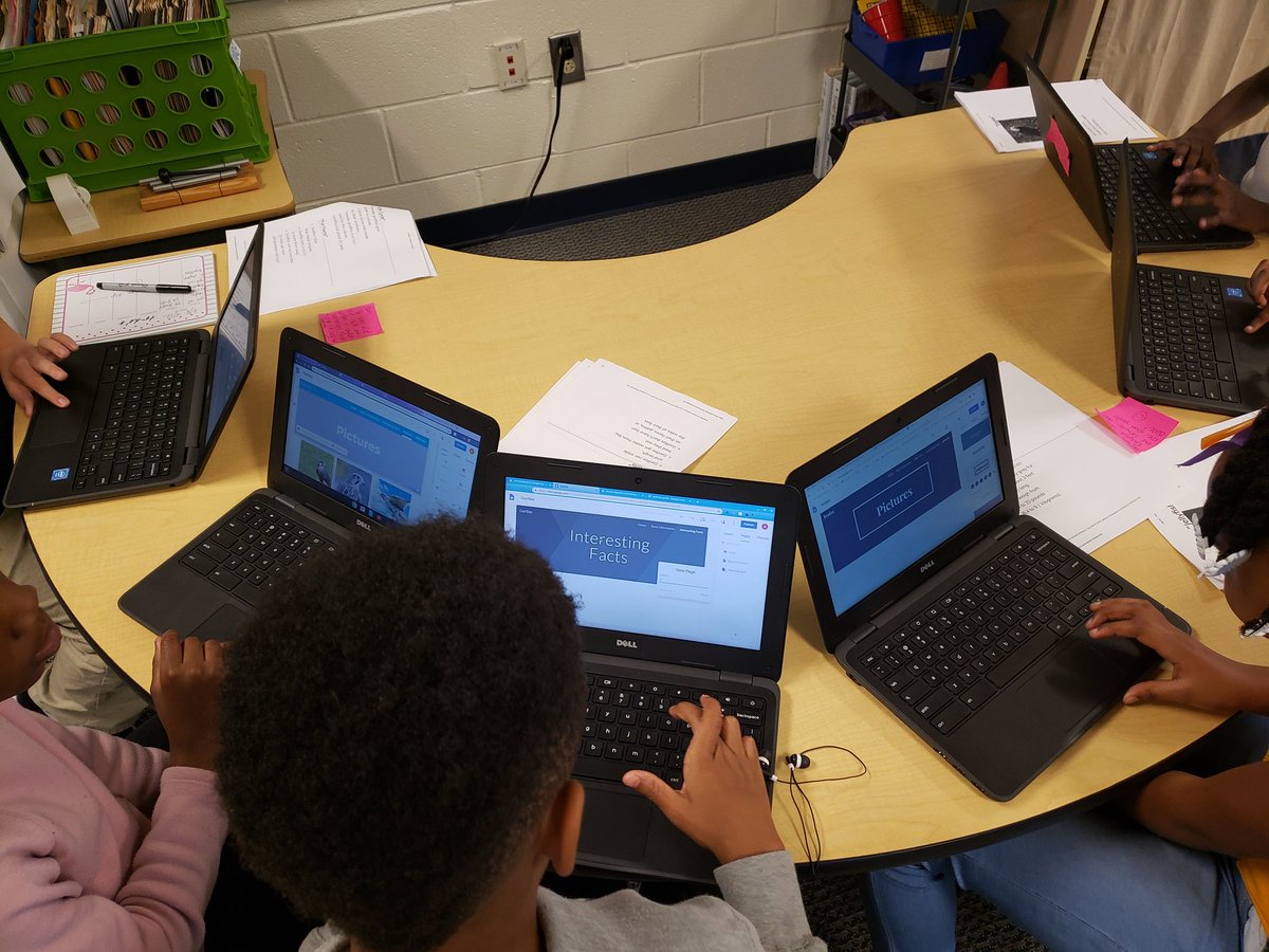 MrsMRYoung's tweet photo. @ROARingCougars Second graders making animal observations using webcams to gain information to add to their Google Site projects! The projects are almost complete. Added QR codes today too! Excited for the reveal to parents on Thursday! @MEDatBCE @MedPro21 #tlclife #techrocks https://t.co/hAP68yEpbZ