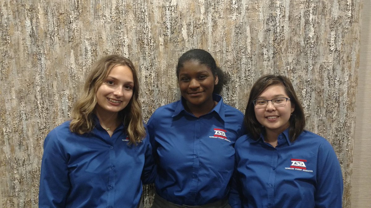 Congrats to Ashlyn Lixey, Madison Henry, and Christina Tran for placing 6th in Biotechnology Design at Texas TSA State!
