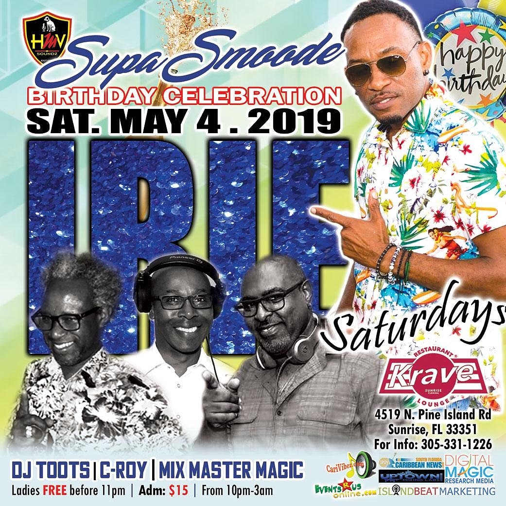 SmoodeHMV's tweet photo. Join me this Saturday May 4
The Birthday Launch Party
#iriesaturdays https://t.co/dl11lMFIAK