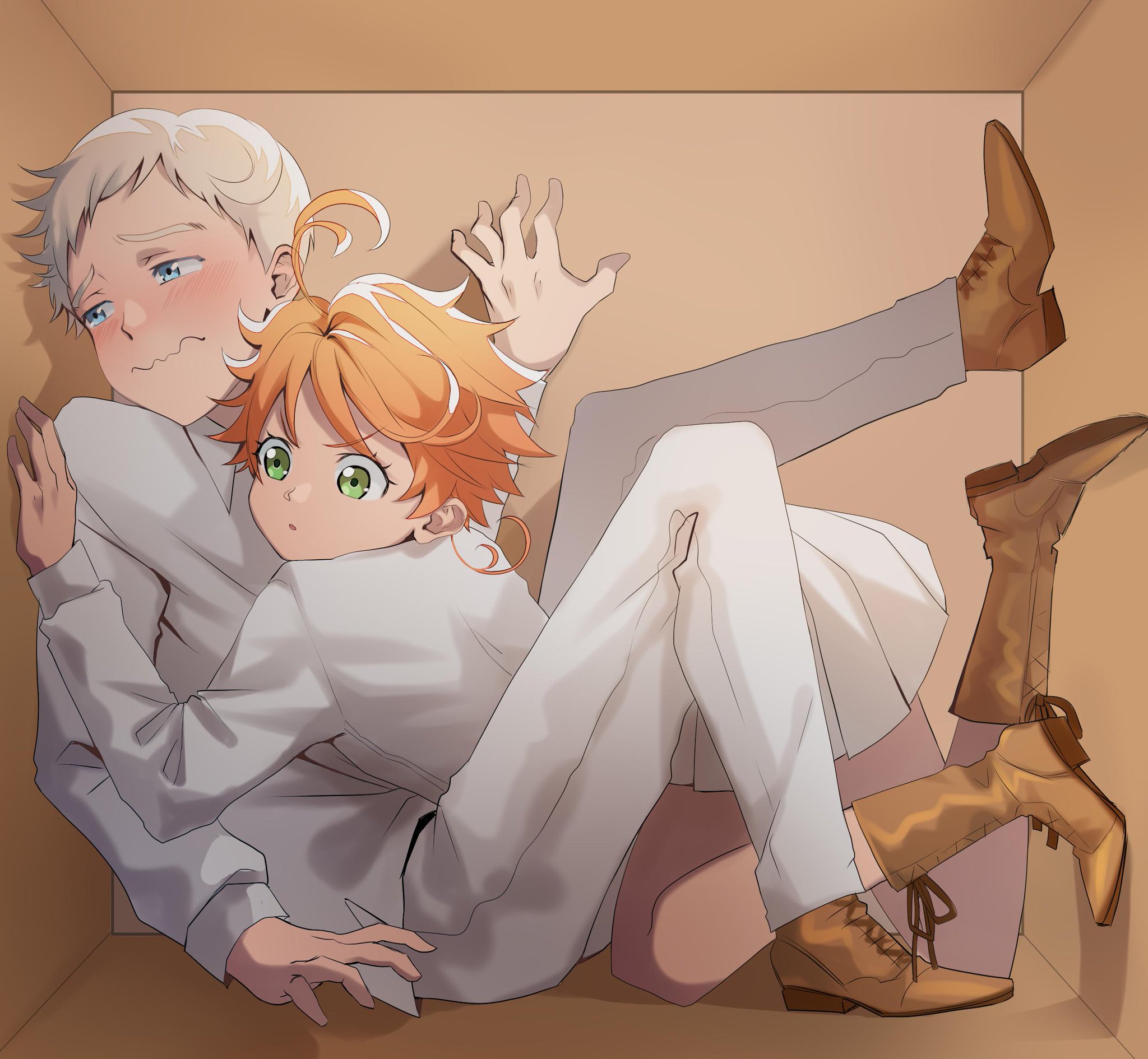 “I ship these two so hard and shy Norman best Norman ♥ Trapped in a box thi...