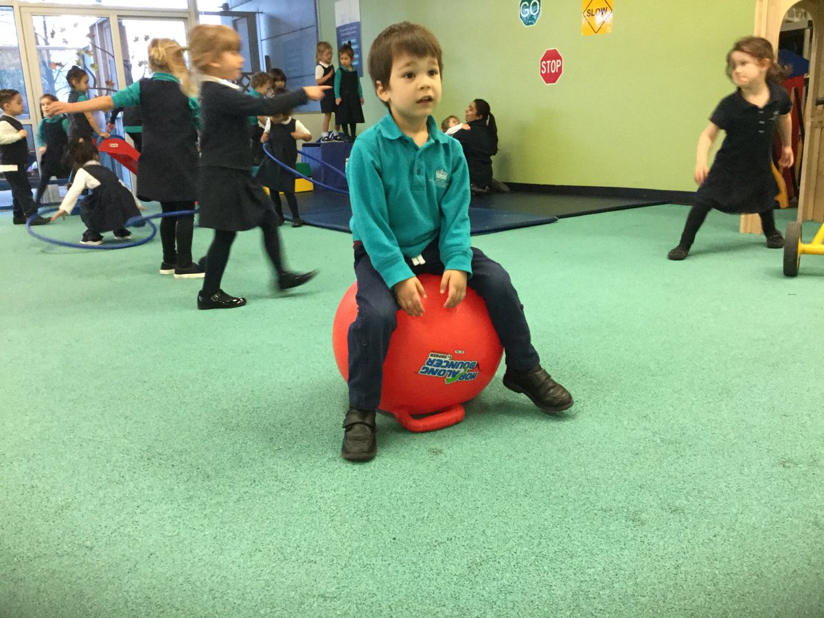 BISCLPNursery's tweet image. The #FriendlyFoxes have had fun exploring some of our new physical development equipment with races on the hoppers @The_IEYC #grossmotordevelopment #fitnessfun