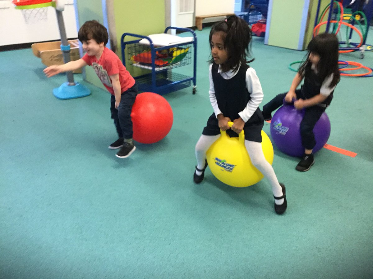 BISCLPNursery's tweet image. The #FriendlyFoxes have had fun exploring some of our new physical development equipment with races on the hoppers @The_IEYC #grossmotordevelopment #fitnessfun