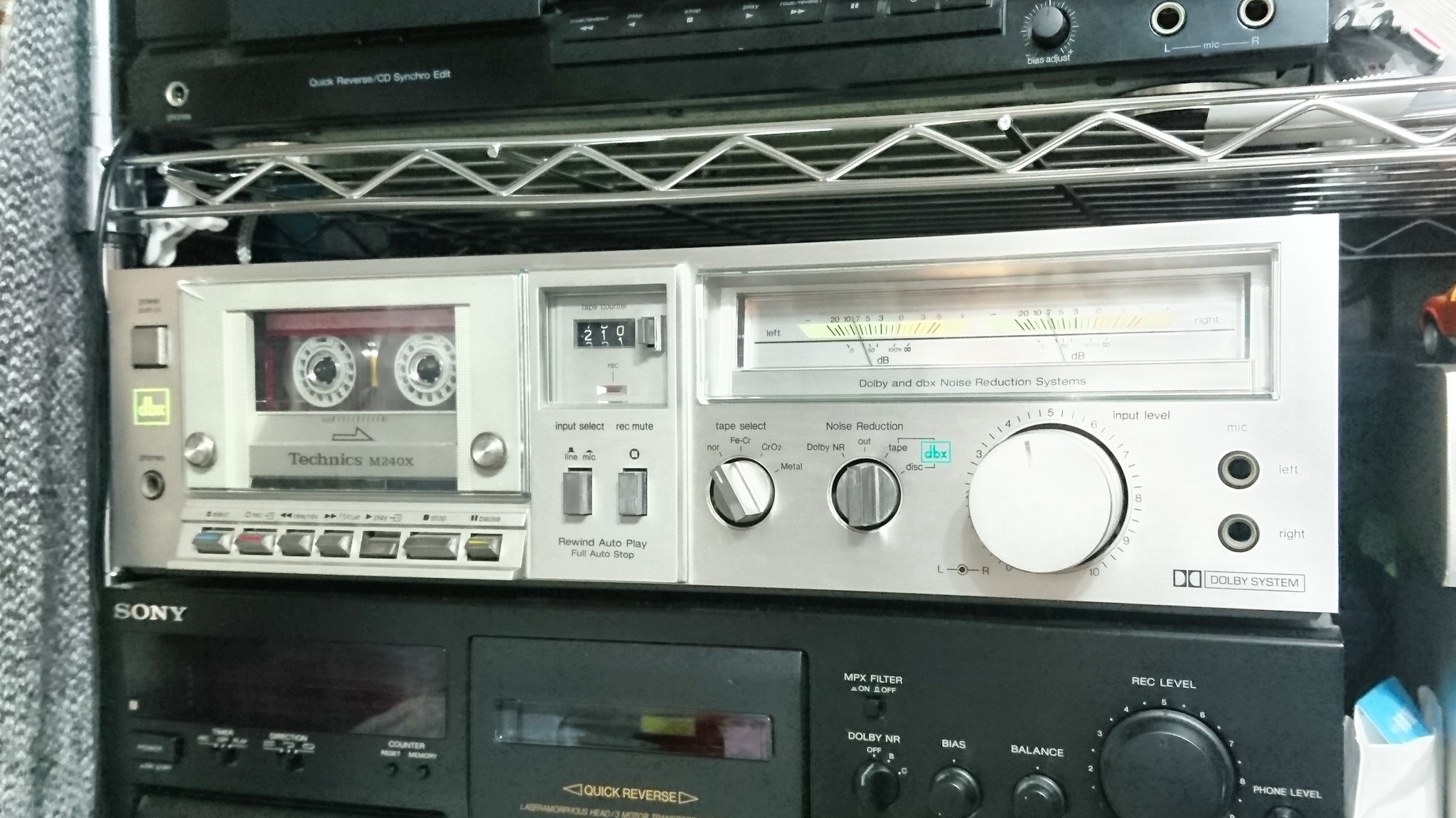 youkun on Twitter "Now playing♪ テクニクス ステレオ カセットテープ デッキ 1981年頃製