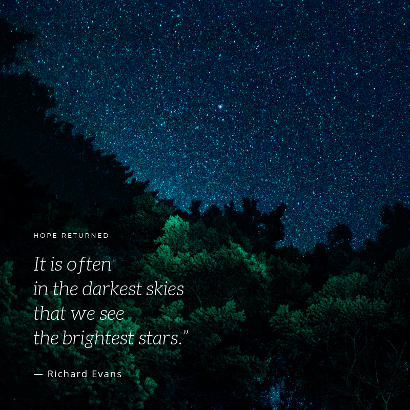 Hope_Returned's tweet photo. Sometimes it's when things look the darkest that hope finds you! 💫 #hope #hopequotes #quotestoinspire #quoteoftheday https://t.co/xOCkVawkMh