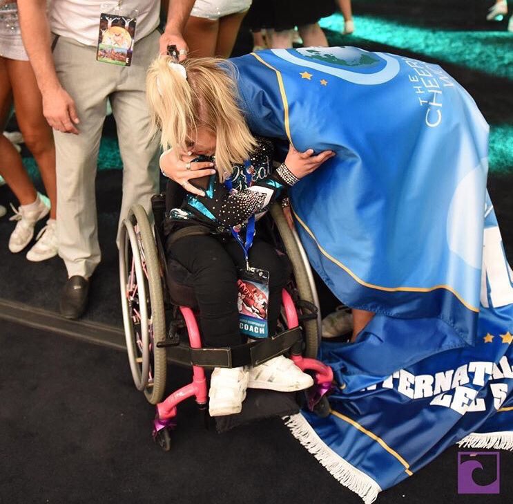 retiredcheerr's tweet image. in case y’all missed it; jenna got a gold medal AND got sized for her world champ ring🥰