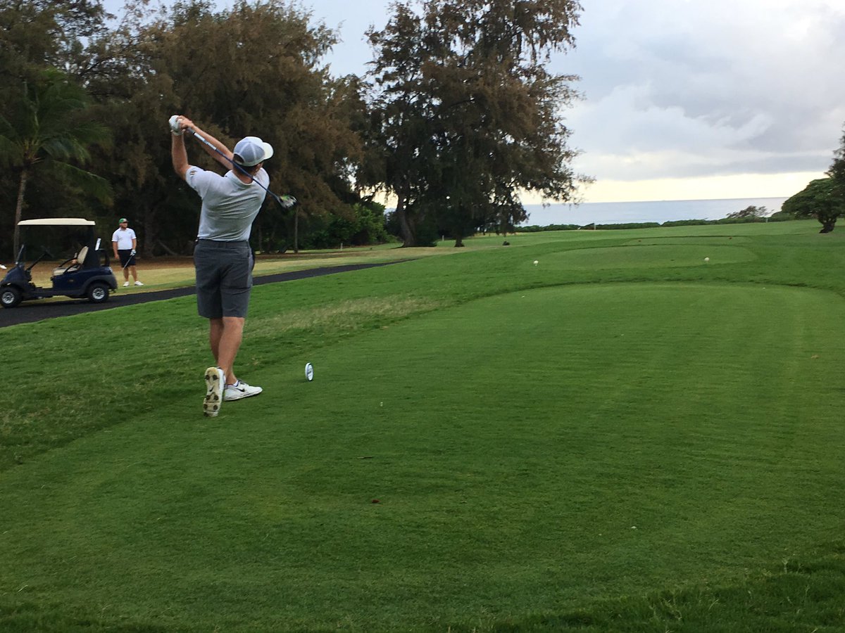 BigWestGolf's tweet photo. The 2019 #BWCGolf Championship is underway. On the course off number one tee now at #1 @CSUFTitanGolf #2 @UCD_MensGolf #3 @LBSUMensGolf at Wailua GC in Kauai https://t.co/KPWBIsnBPq