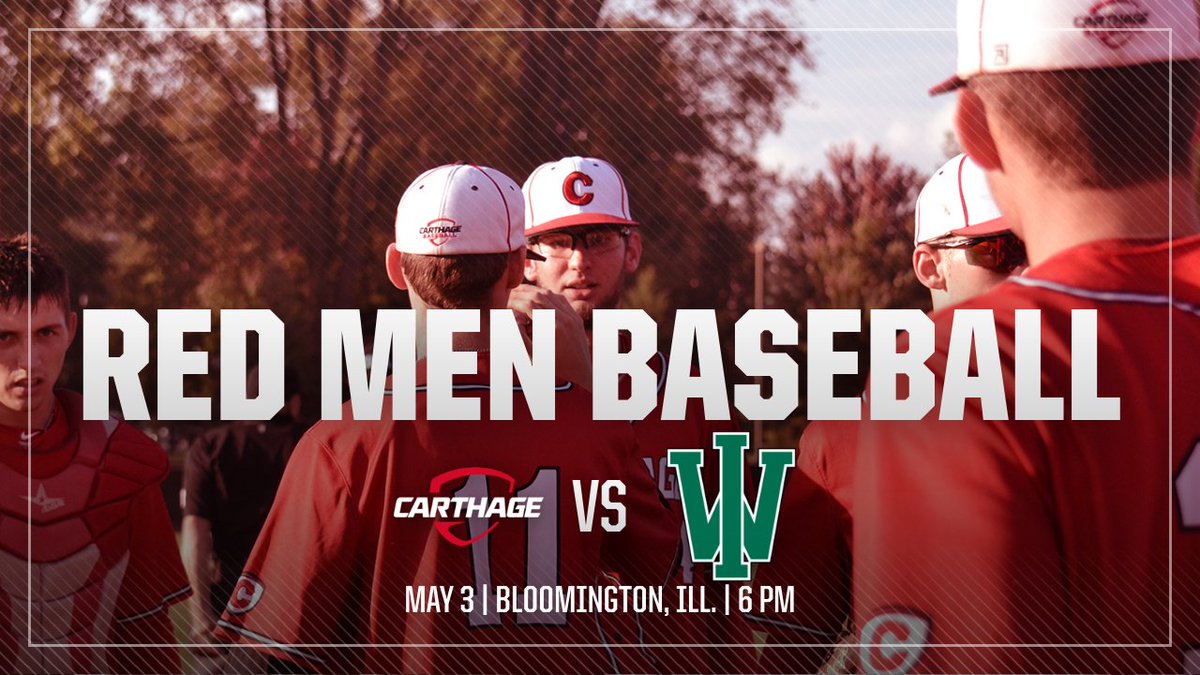 carthagesports's tweet photo. ⚾️ RED MEN BASEBALL ⚾️
🏟 @iwusports
📍 Bloomington, Ill.
🕐 6 PM
📊 https://t.co/fVXJCMoIox
📺 https://t.co/mWbunQQu1q
#RedMenBASE⚾️ #RedStateOfMind https://t.co/irSNhbJsLp