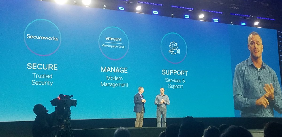 jimgant's tweet image. On Main stage at #DellTechWorld  @JClarkeatDell &amp;amp; @PGelsinger announce the @DellTech unique and differentiated #UnifiedWorkspace offer available NOW! @VMware #Iwork4Dell