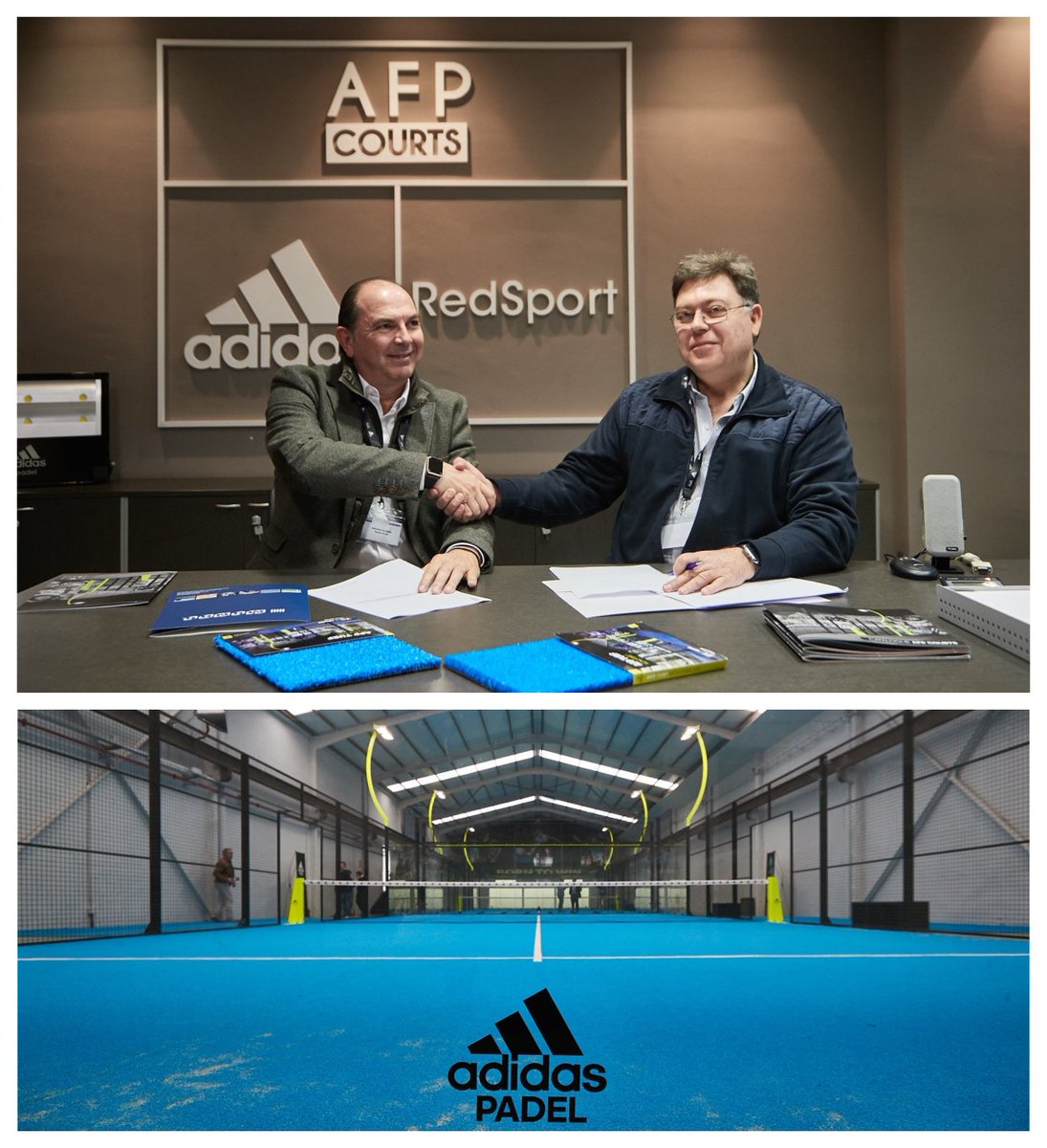 PlanetaPadel's tweet photo. 📊 Colaboración Oficial: MONDO fabrica un color exclusivo para el césped de las pistas de #pádel Adidas AFP 📎 https://t.co/sonRpdzerT #adidaspadel #afpcourts #mondo #cespedpadel #allforpadel #adidas2019 #mondocesped #padelinternacional https://t.co/UB7bGya0vK