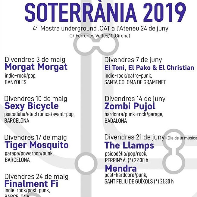 morgatmorgat's tweet photo. Aquest divendres donem el tret de sortida del @soterraniaGi. Amb moltes ganes de Girona! #orgulladolescent #missarave @LavNorthBcn https://t.co/9TOJoyL3ZC