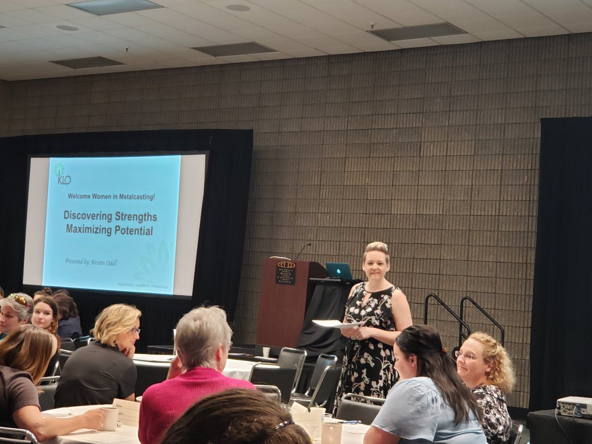 SintoAmerica's tweet photo. Sinto was an event sponsor for the #WomeninMetalcasting breakfast yesterday at #CastExpo. It was a great session on discovering strengths and maximizing potential in the workplace with featured speaker Kristin Odell! https://t.co/emgTkilnuc