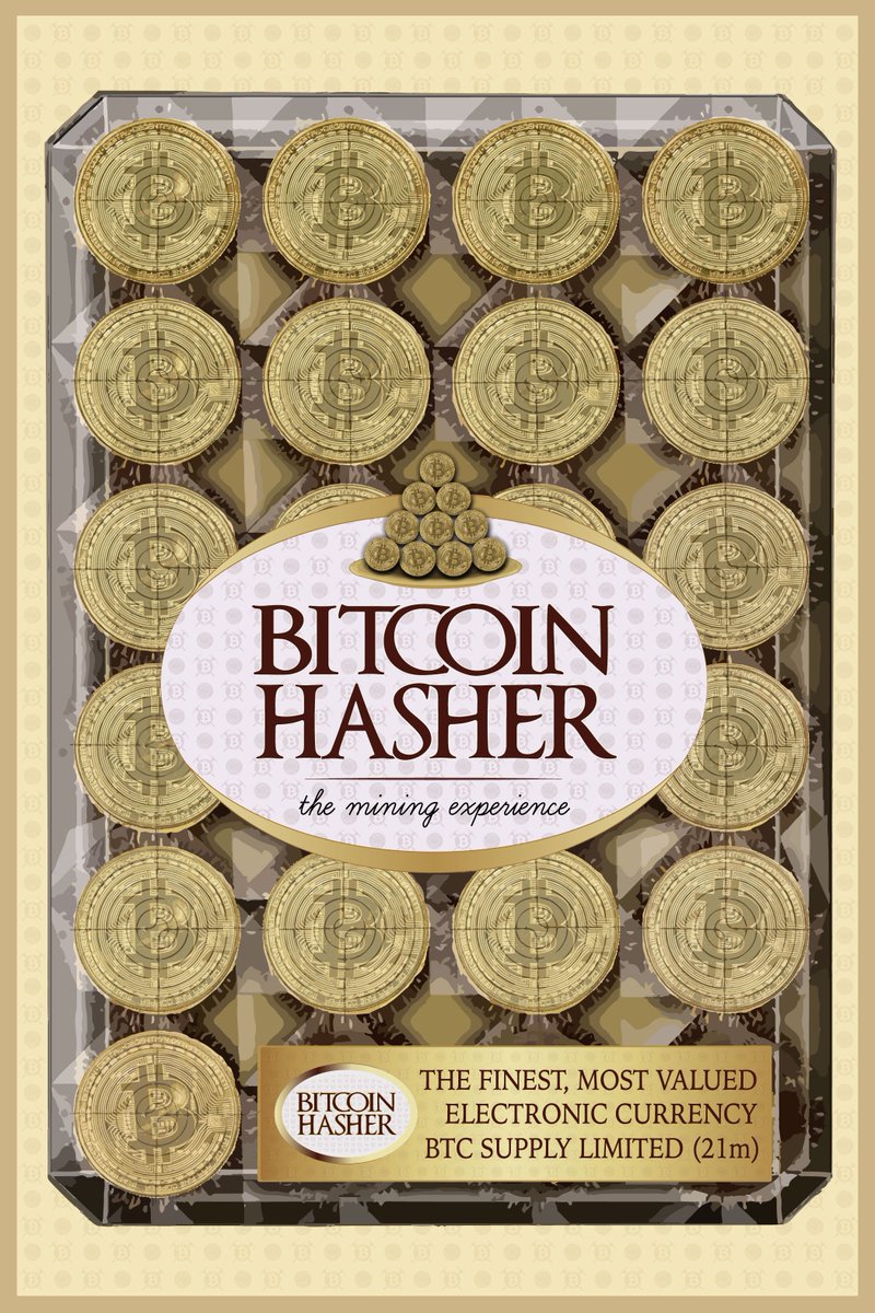 luchopoletti's tweet photo. Bitcoin Hasher - the mining experience
#bitcoinart #cryptooart #FerreroRocher https://t.co/lw1nHQQdMt