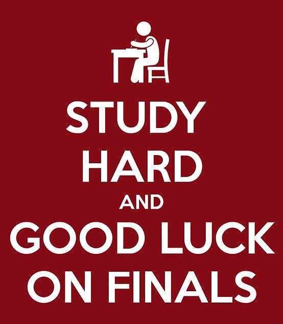 Best of luck on your finals this week! 📖