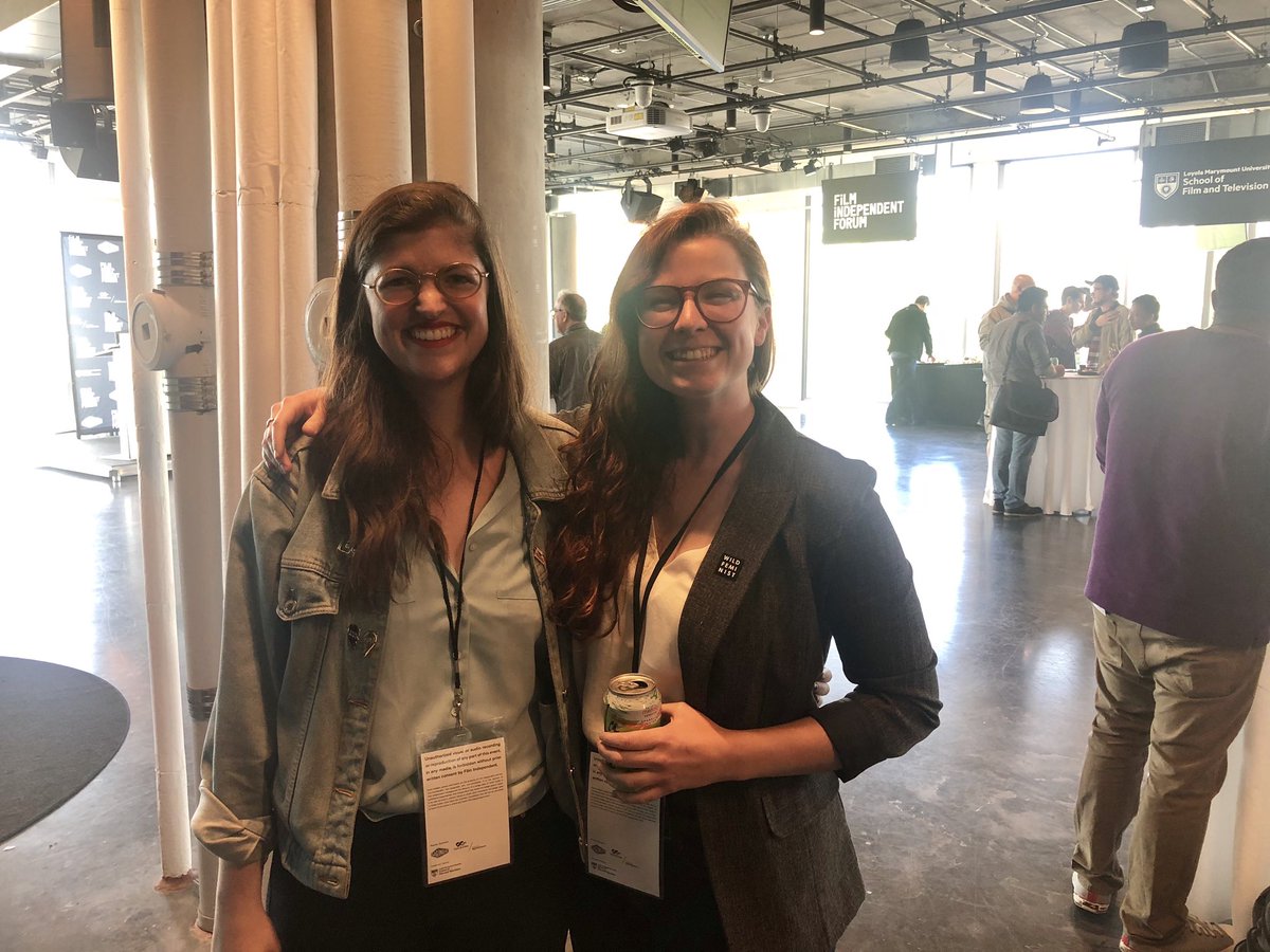 Awesome time busting out a blazer and talking audio drama at the <a href="/filmindependent/">Film Independent</a> forum with the delightful @laurenshippen and a bunch of other creators yesterday!