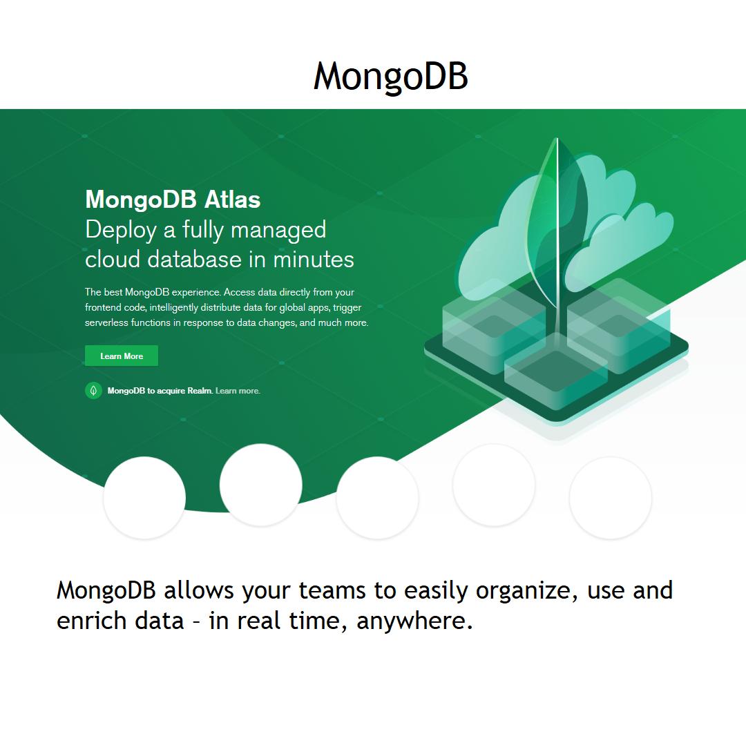 DevAwesome_'s tweet photo. The MongoDB Database allows your teams to easily organize, use and enrich data – in real time, anywhere:
https://t.co/MEfrGcpAKg
#database #mongodb #nosql #bigdata #programmer #coding #developer #code #coder #webdeveloper #tech #codinglife #backend #repo #web #dev 
@MongoDB #data https://t.co/YMZaxBbcLk