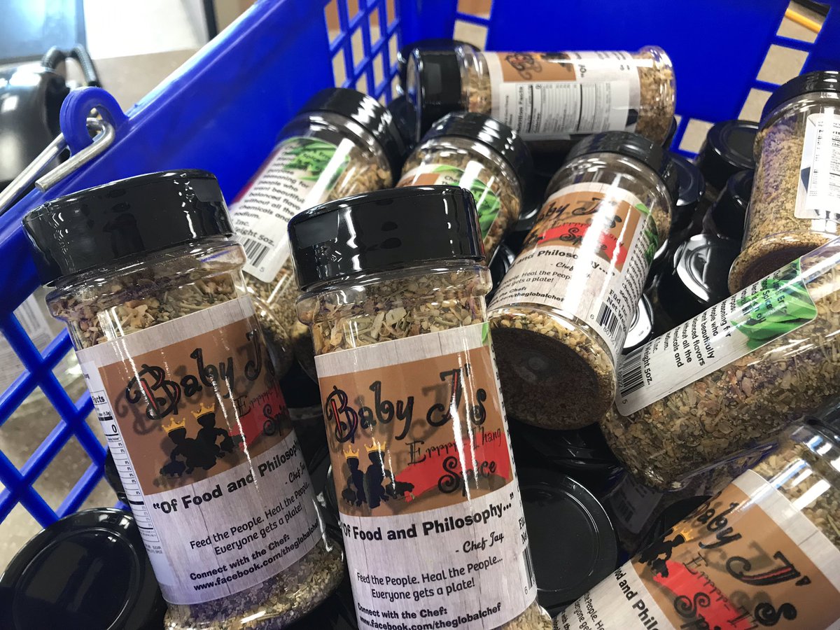 theWokeUp_Chef's tweet photo. Very proud to have my spice line on shelves at @Geisslers!! AVAILABLE IN ALL LOCATIONS!! #shutdownhunger https://t.co/2p2ziO5L1I