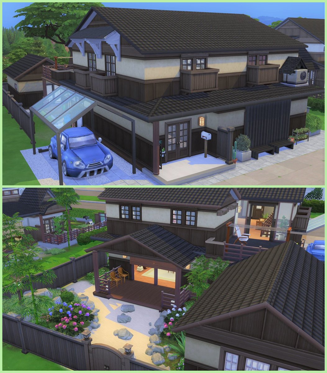 youri_sims4's tweet image. 今までの建築をまとめてみました。本当に和風ばかりですね！
ID：xjjnh576
#ShowUsYourBuilds　#thesims　#TheSims4　#nocc　#Japanese 　
#Japan