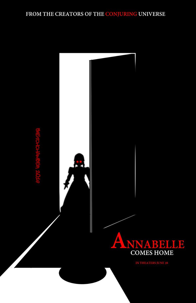 offical_gang's tweet photo. Feeling inspired so I decided to have some scary fun 😱#AnnabelleComesHome #Conjuring  #scarymovie #screamfest #spooky #horror #HorrorMovies #blackartist #artistsontwitter https://t.co/pd3IWpiyDa
