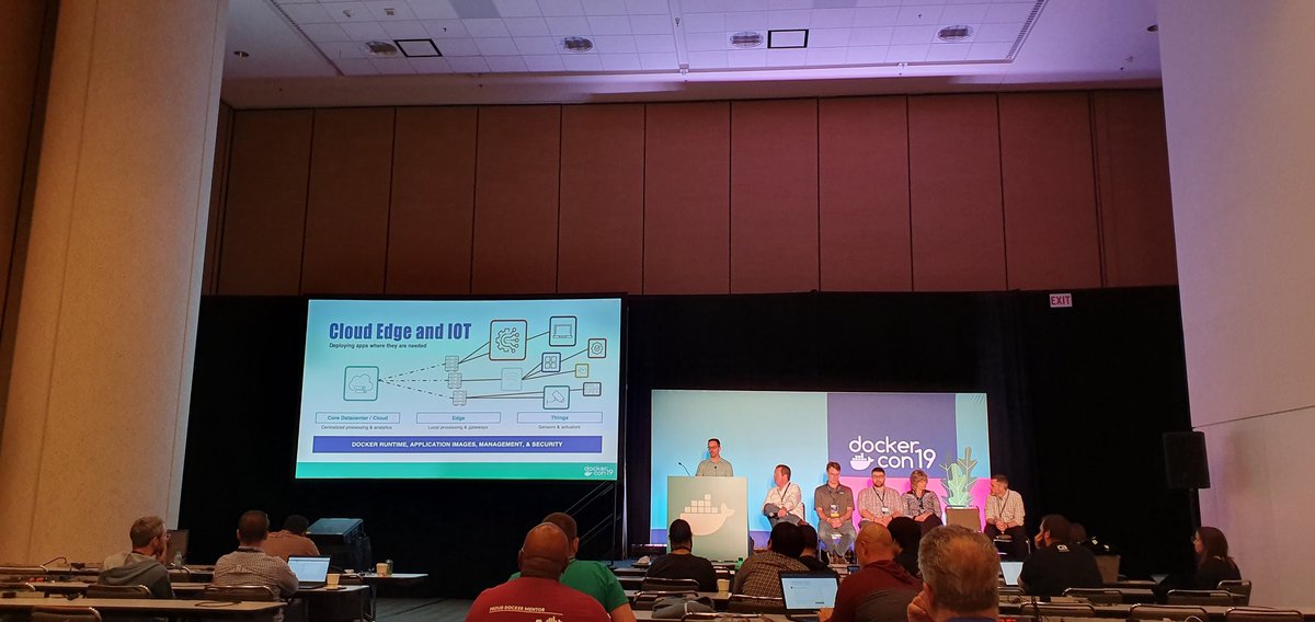 Blown away by the demo about <a href="/docker/">Docker</a> containers support for <a href="/Arm/">Arm</a> platform! We can now build applications for Arm platform right from x86 machines and deploy them to the: cloud, edge and IoT devices.

Expect more about it at tommorow's <a href="/DockerCon/">DockerCon</a> keynote 😁