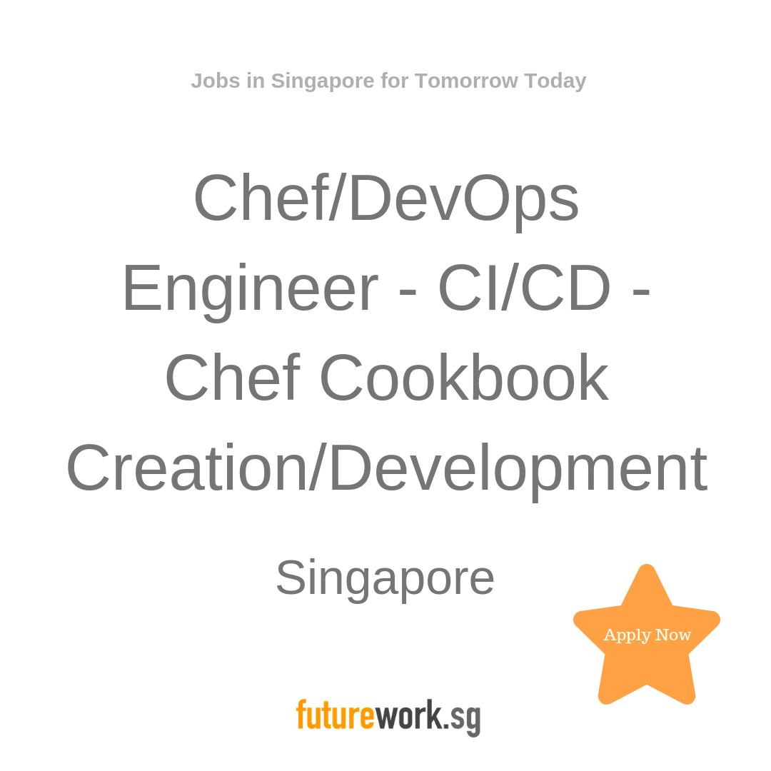 FutureWorkSG's tweet image. Chef/DevOps Engineer - CI/CD - Chef Cookbook Creation/Development 
There is a new role with one of the most-prestigious Hedge Funds in world, based in Singapore.
Rate is neg. SGD 16k-20k p/m
Apply: bit.ly/2UPTM6a 
 #devops #engineers #chefdevops #sgjobs #futureworksg