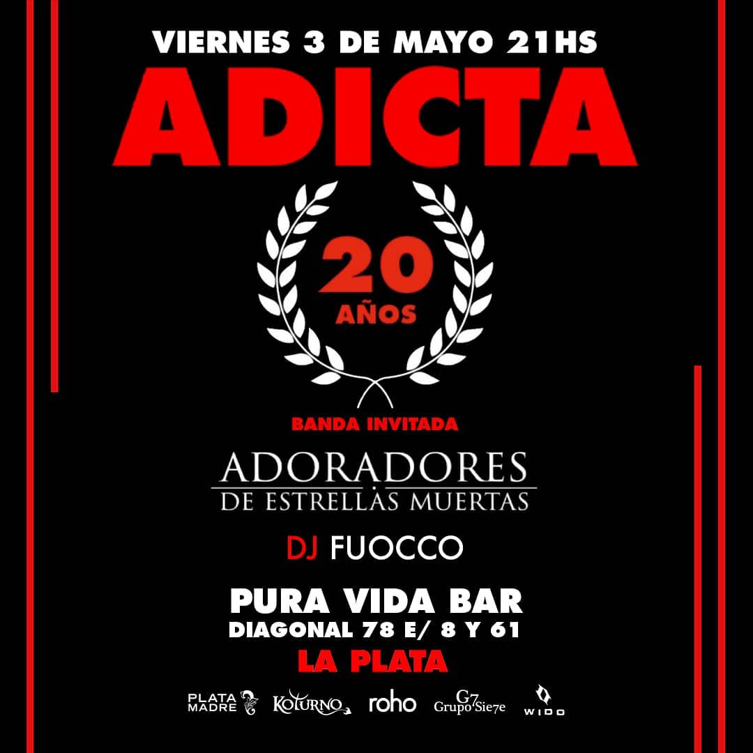 DeMuertas's tweet photo. Este viernes en La Plata! https://t.co/D1sM3pbfpy