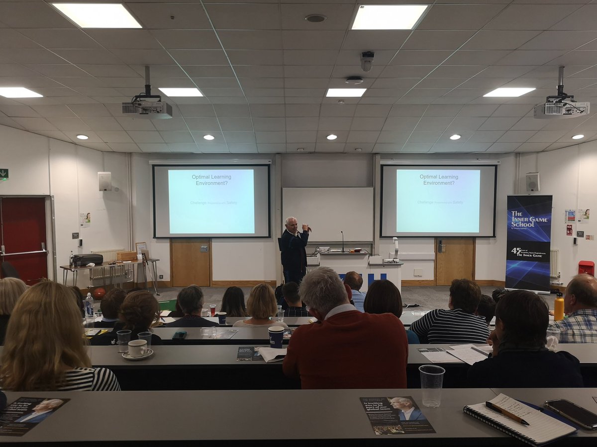 GRF_Golf's tweet photo. What a great first day of learning from the @the_innergame at @UniofHerts. Brilliant insight into the inner game of coaching and looking forward to a practical workshop tomorrow at @BatchworthPark. #everydaysaschoolday #zengolfmechanics #innergame #self1 #self2 https://t.co/mmxXMczt1i