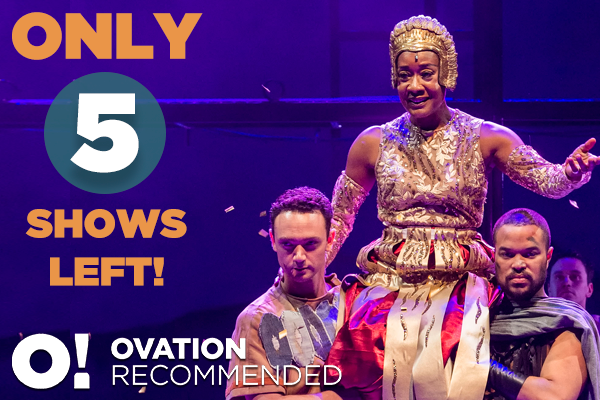 Only five performances left of #Argonautika! Come see why this "exhilarating voyage of sight, sound, &amp; glorious adventure" is an #OvationRecommended favorite. Don't forget your sea legs!🐙🌊 #ANoiseWithin #ANW