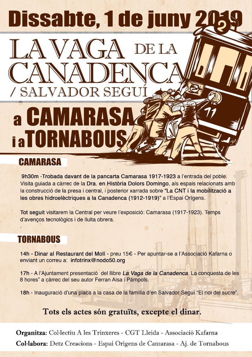 Seguim! 
A les trinxeres no es descansa mai! 
#SalvadorSeguí 
#LaCanadenca