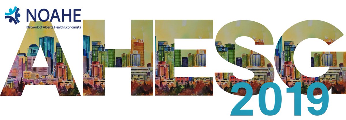 NetworkofABHE's tweet photo. We are please to announce the next Alberta Health Economics Study Group Annual Seminar (#AHESG) will be on November 4th & 5th 2019!
AHESG gathers AB health economists to discuss current research & network.
Info: https://t.co/KHEt0V96Hw
#HealthEconomics #HTA #Alberta https://t.co/rQlyTQutMA