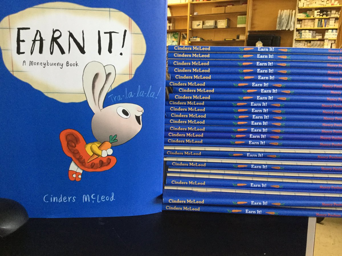 #checkout the #great @cindersmcleod #moneybunny book #EarnIt! @NearNorthSchool Ss will fall in love with Bun & learn facts about #money! @PenguinRandomCA #NancyPaulsenBooks ! #thankyou🌟🌟🌟🌟🌟