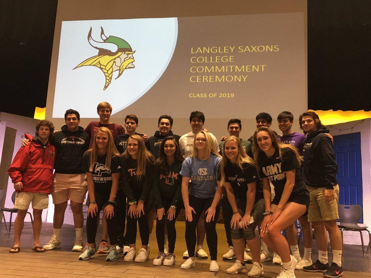 Congrats to these Saxons competing in college next year. 👏👏👏👏