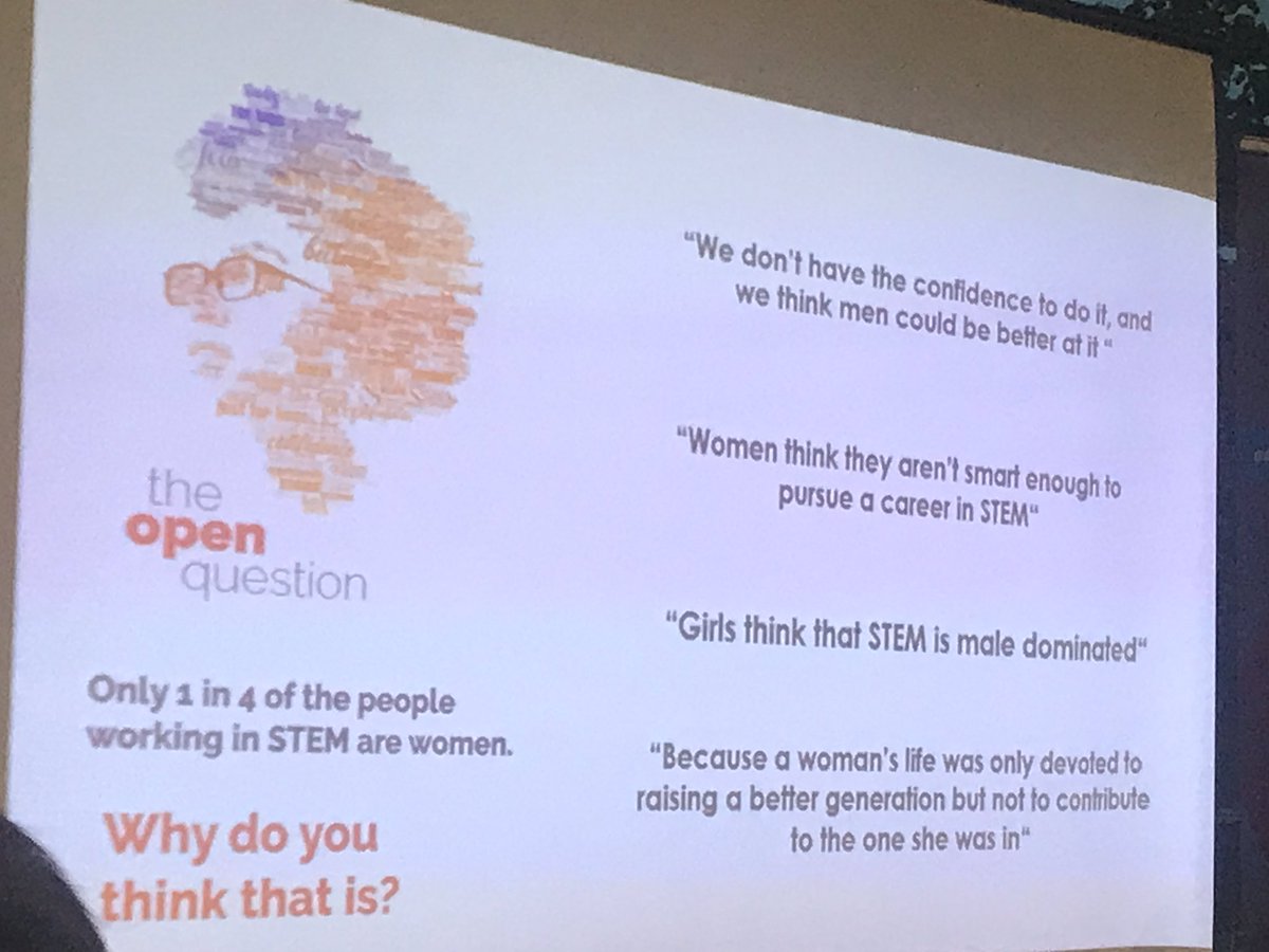 ludgate_hub's tweet photo. Disturbing that today, girls don’t see careers for themselves in STEM. But look at the reasons they give - “men can do it better, it’s not a career for women, women aren’t smart enough to do STEM”. Thought-provoking presentation from @GillianKeating3  @IWish_ie @NetIrlWestCork https://t.co/zhyiQ3UrKF
