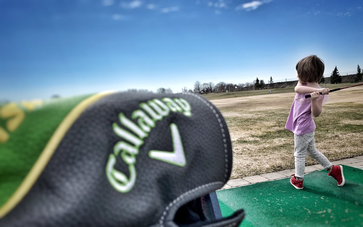 Sticks the landing. Nice job Hads hashtag unlike father like daughter. <a href="/CallawayGolf/">Callaway Golf</a>