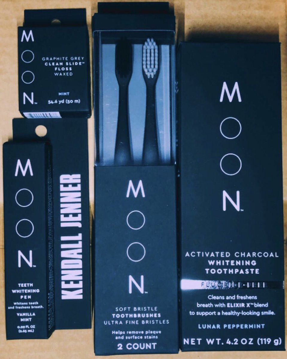 My MOON products just came in! Can’t wait to use them. ♥ @MoonOralCare @KendallJenner #MOONbyKendall #ElevateYourRoutine