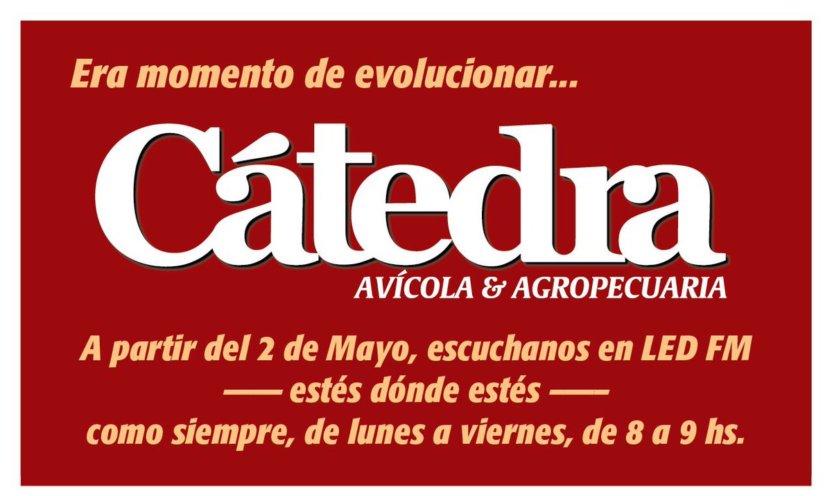 catedraavicola's tweet photo. https://t.co/wnTrJuV3lK