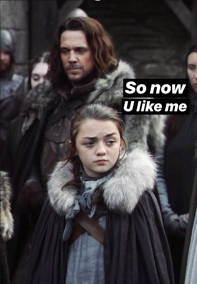 Stashed_Boxes's tweet image. All of a sudden #Arya fans emerge