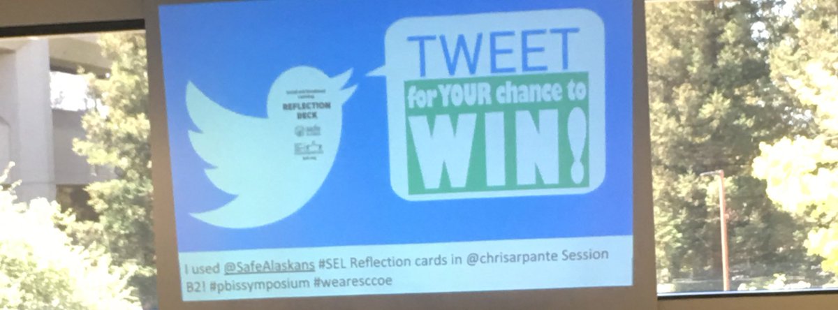 I used @safealaskans #SEL Reflection cards in @chrisarpante session B2 #pbissympossium #wearesccoe