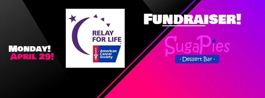 _RadfordRelay's tweet photo. fundraiser happening now at SugaPies!! it will be going on until 9!!! https://t.co/jTzlsNfWlp