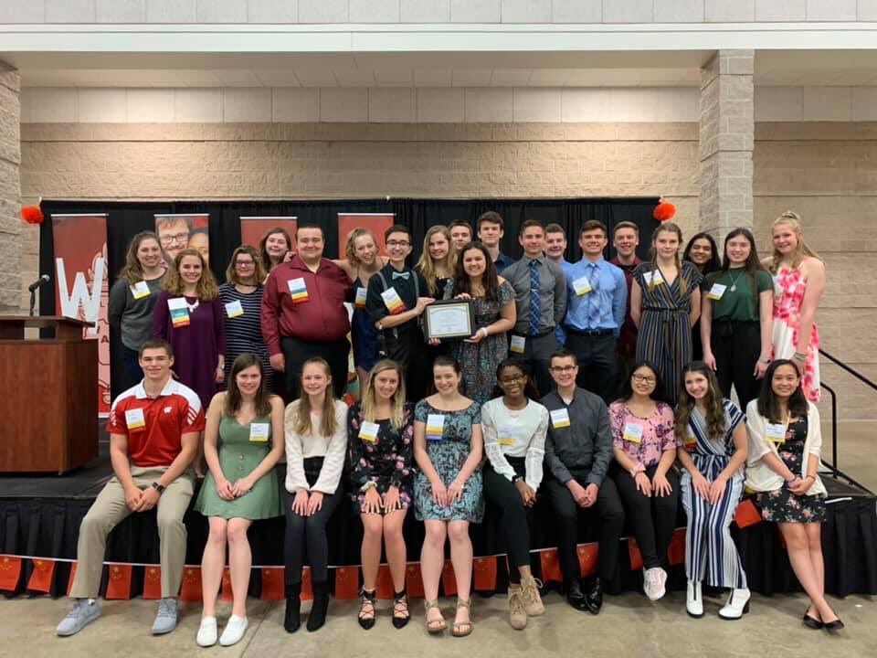 WASCLeader's tweet photo. 2019 SHS State Conference success thanks to the incredible efforts of our host schools – Oak Creek HS, Manawa Little Wolf HS, WASC Regional Officers, Executive Team, and countless volunteers and alumni! https://t.co/yLKUxvr4nA
