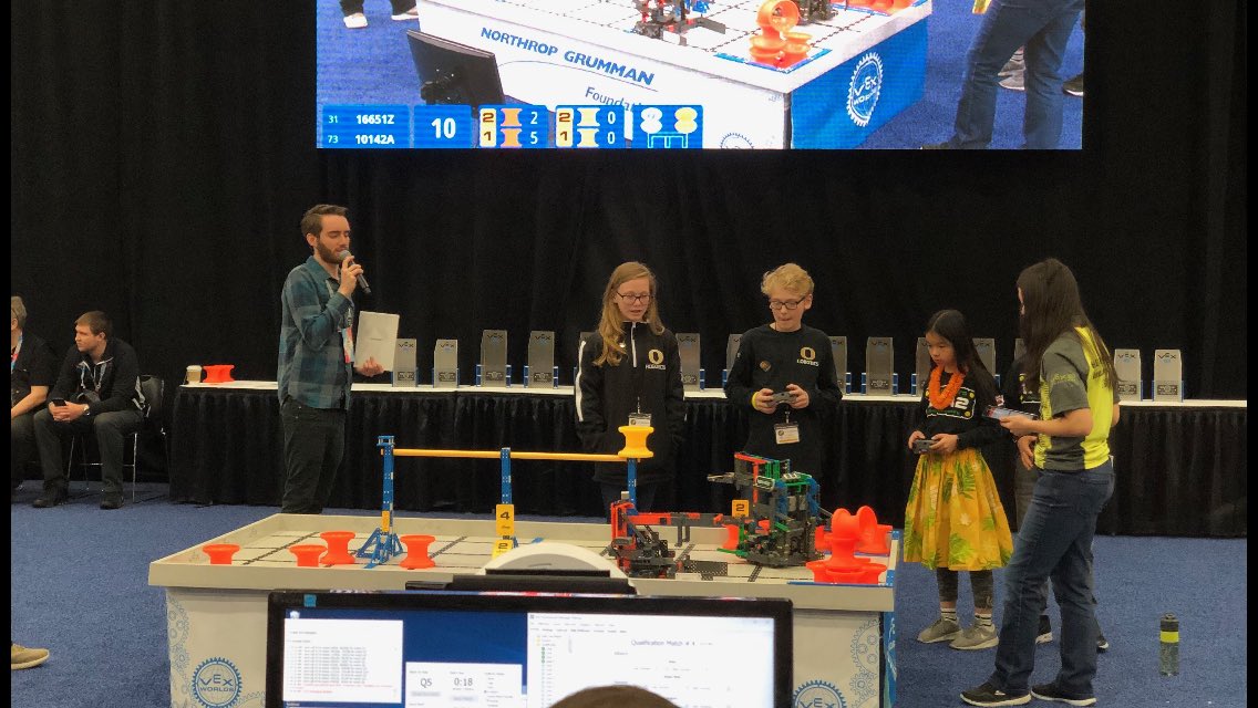 CE Hanna vs Team Hawaii at the Vex IQ Robotics World Championship In Louisville, KY! #GoBigO