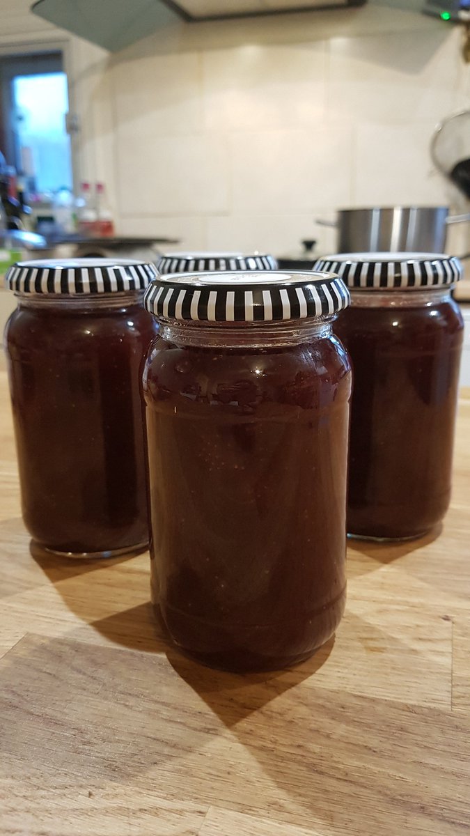 Jammin again - #strawberry &amp; #homegrown #rhubarb a delicious #spring &amp; #summer combo #staywithus #tryitforyourself #cantbeathomemade #breakfasttreat