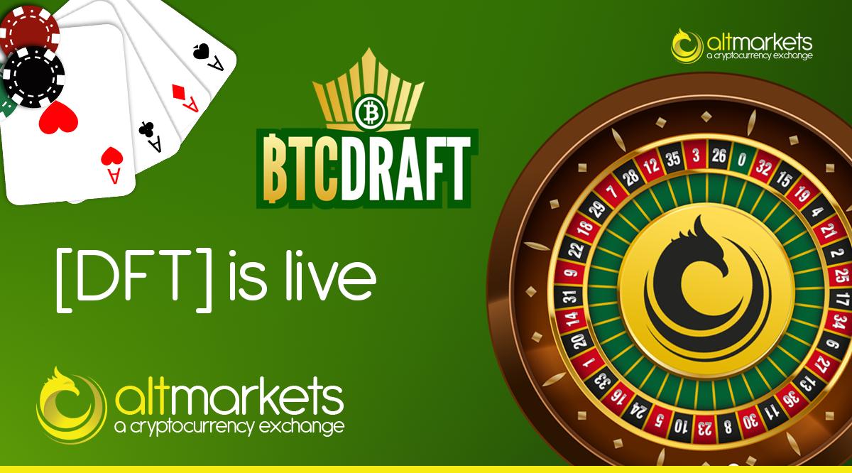 $DFT <a href="/btcdraft/">฿TC Draft</a> #draftcoin is now live at <a href="/AltmarketsEX/">AltMarkets Cryptocurrency Exchange</a> altmarkets.io/trading/dftbtc