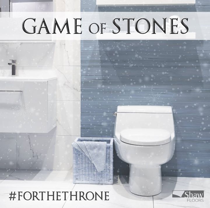 Game of Stones: for throne rooms across the Realm #GameofThrones #FortheThrone #tileandstone #GoTS8 Style: Maximus tile | bit.ly/2IB8bSm — Products shown: Maximus.