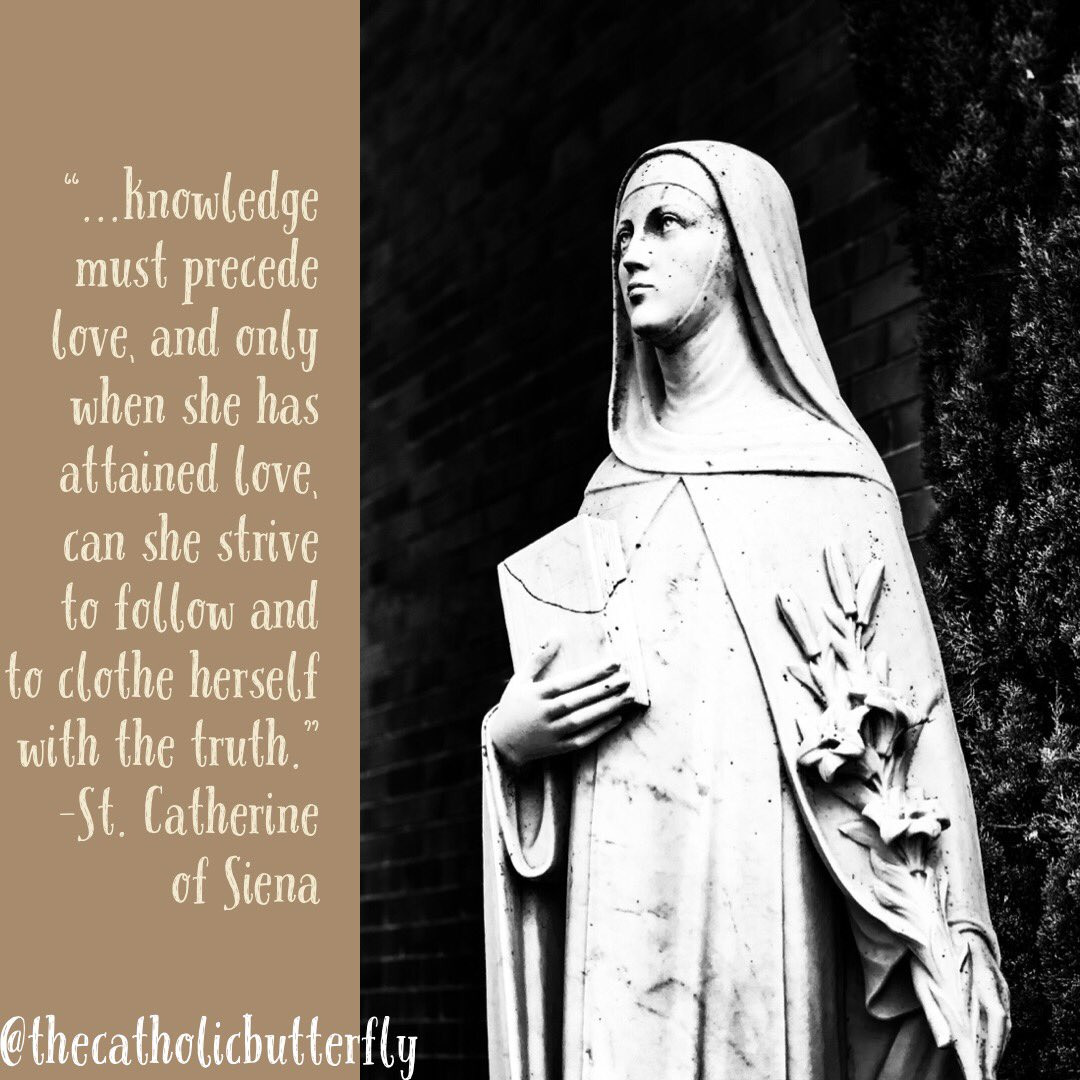 Happy Feast Day to St. Catherine of Sienna! #stcatherineofsienna #catholic #quotes #jesus #christian #prayer #saints #CatholicTwitter #catholictwitter #CatholicChurch