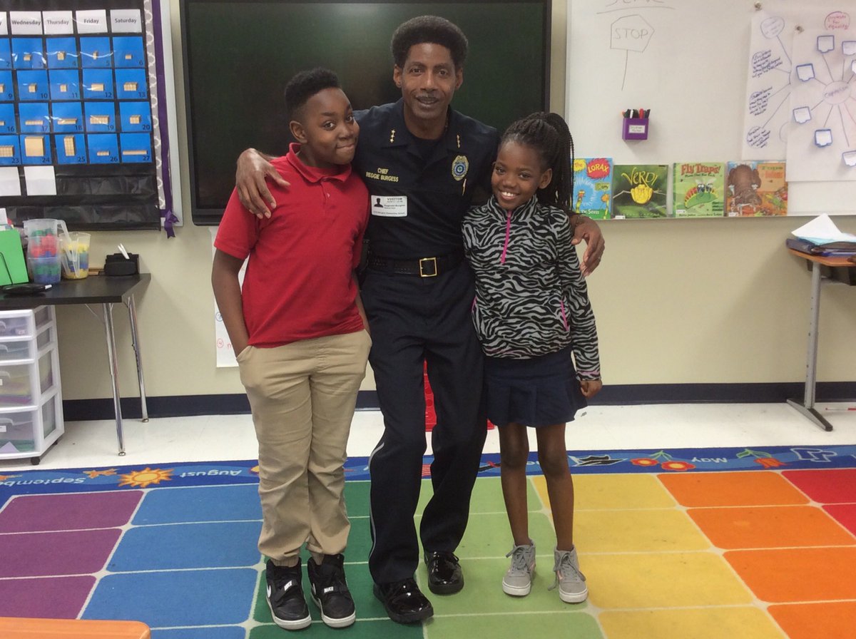 Today, Chief Burgess spoke to 5th graders at E B Ellington Elementary School in response to students’ letters about racial profiling.  He shared his stories & answered lots of their questions.  Thank you Ms. Blake and class for inviting Chief Burgess.