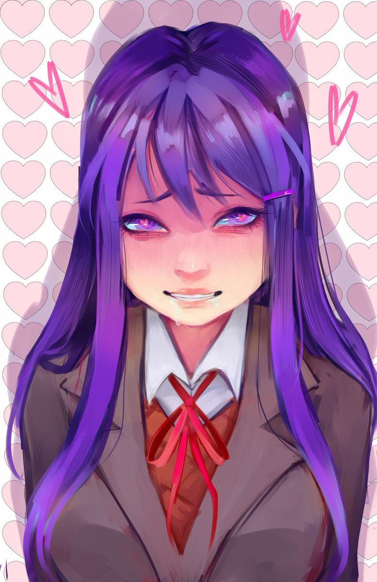 Bacon hair as Yuri ddlc ( Redraw )